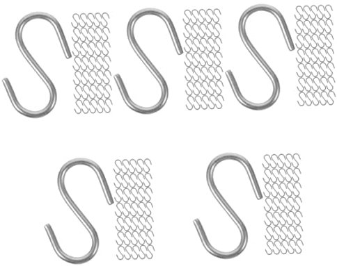 PRETYZOOM 500 Stk S-haken Pflanzenaufhänger Aufhängehaken Für Pflanzen Mini-hängehaken Blaue Teller Haken Für Topfregale Kleiderbügelhaken Kochhaken Eisen Vorhang Blumentopf