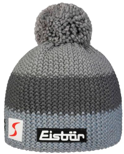 Eisbär Star Skipool Kids Beanie Strickmütze Kindermütze Skimütze Bommelmütze Kinder - Made in Austria mit Futter, Futter Winter Herbst-Winter