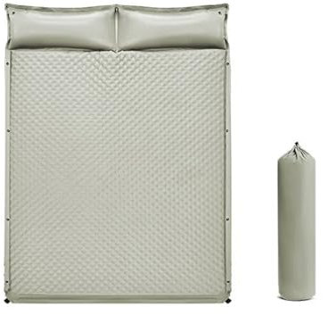Aufblasbare Isomatte Selbstaufblasend Ultraleicht Outdoor Aufblasbare Luftmatratze Camping Leicht Mit Kissen Wasserdicht Faltbar Schlafmatten Für Reisen Wandern,Double,Green