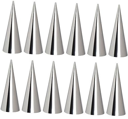 Ciieeo 30stücke Edelstahl Croissantform EIS Horn Form Kegelform Backzubehör Brotform Backform Für Blätterteig Im Ofen Oder Frittieren Leicht Zu Reinzugen