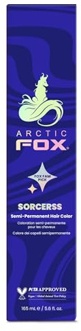 ARCTIC FOX Tinte Vibrante Semipermanente para el Cabello 100% Vegana y Sin Crueldad - Sorceress 165 ml