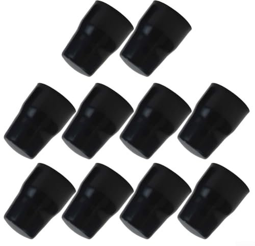 Hasaller Radiator Valve Cap Set Black Protective Cover ABS Plastic Easy Push-Fit Replacement Valve Cover Heater Central Ho-me Cover Valve for Exposed Spindles No Tools Required(10Pcs)
