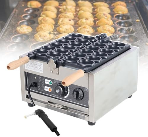 forplubossmmp Commercial Bubble Waffle Makers Irons 1800W | Electric Egg Shaped Waffle Machine | 0-5Mins Timing | Non-stick Waffle Ball Machine | Double-Sided Flip Design | Easy to Clean