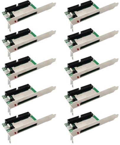 Blmirror Adaptateur de Convertisseur IDE-Carte Adaptateur à 40 Broches vers IDE Support Pci Panneau 10 Pièces
