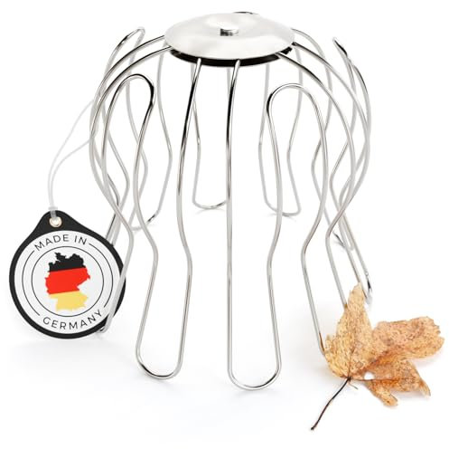 greate Downpipe Leaf Guard Stainless Steel - Adjustable from 87 to 100 mm - Drain Pipe Cover, Gutter Guards for Moss and Leaves, Gutter Leaf Guard, Gutter Guard