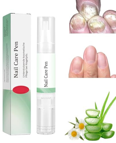 Nail Care Pen, Fungal Nail Treatment Pen with Tea Tree Oil and Vitamin E, Nourishing Cuticle Oil & Growth Treatment for Nails, Feet & Damaged Nails (5ml)