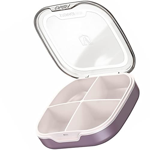 ERINGOGO Sealed Mini Tablettendose Mit Fächern Tragbarer Medizin Organizer Leichte Aufbewahrungsbox Für Reisen Und Zuhause Auslaufsicherer Pillenhalter Für Medikamententabletten