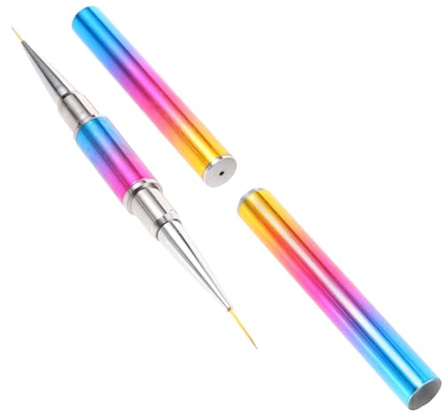 DECOMELODY Stylo Nail Art Brosse à Ongles Double Pointe Pinceau Coloré Manucure Dessin Sculpture Professionnel Usage Maison