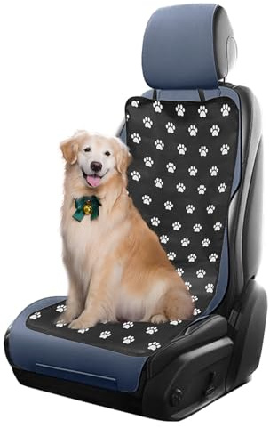 Dongnesi Dog Car Seat Cover,Waterproof Car Seat Cover For Dogs,Universal Fit For Cars Trucks SUVs Vans (Black)