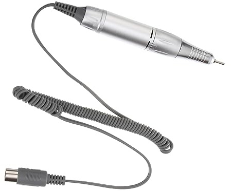 TOPPERFUN Manipolo per Fresa Unghie Professionale 202 in Metallo Leggero per Manicure e Pedicure per Unghie Sottili e Precisione Elevata