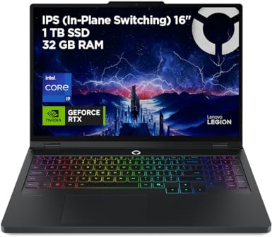 Lenovo Legion Pro 5 Gen10– Portátil Gaming IA 16 WQXGA (Intel Core i9-14900HX, NVIDIA GeForce RTX 5070, 32GB RAM, 1TB SSD, 240Hz, WiFi 6, Sin Sistema Operativo) QWERTY RGB 24 Zonas Español – Negro