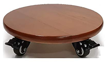 SdaryWare Carrello portavasi da Giardino, Carrello portavasi, Contenitore per Piante in Legno, Portata: 100-175 kg, per Interni, Esterni, casa e Giardino, Marrone,Labor-Saving
