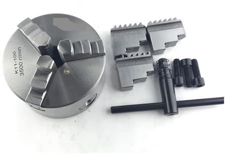 4'' Drehfutter 100 mm K11-100 selbstzentrierendes Dreibackenfutter Scrollfutter Mini Torno für die Holzbearbeitung