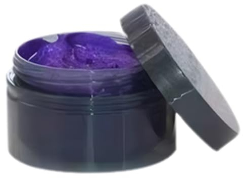 Couleur de cheveux temporaire jetable Dye de cheveux temporaire Couche soluble Couleur cire rapide lavage polyvalent pour enfants femmes hommes utilisent le violet, la teinture