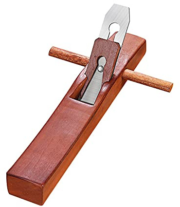 cepillo de mano， Cepillo manual for carpintería, herramienta de cepillado madera, plano, borde inferior, herramientas recorte for carpintero(400mm Mahogany)