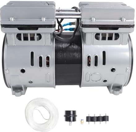 Pompa dell'aria per compressore a aeratore di stagno Kit olio Pompa dell'aria del compressore con connettore timer tubo 30 metri 550W 800W per il di aerazione del lago di lago