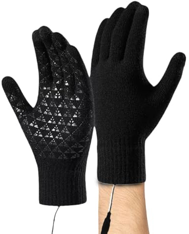 Gants d'équitation chauffants - Gants thermiques de motard - Équipement thermique pour écran tactile - Kit d'équipement de moto pour la saison froide - Système de confort du conducteur pour des