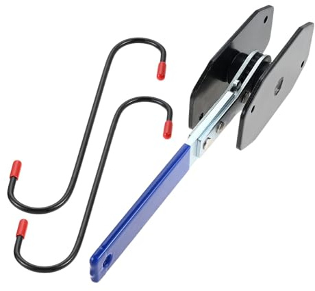 Mtsooning Brake Caliper Rewind Tool, Ratcheting Caliper Wind Back Tool | 4 in 1 Piston Spreader Press Tool with 2 Hooks for Car Brake Repair Mechanic Tools (Blue)