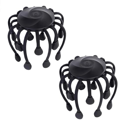 Massage Crânien 3D, masseur tête électrique sans fil, 16 nœuds, 5 modes, portable USB-C, chaleur, relaxation stress tension, Bluetooth, 800 min autonomie, technologie massage TMS