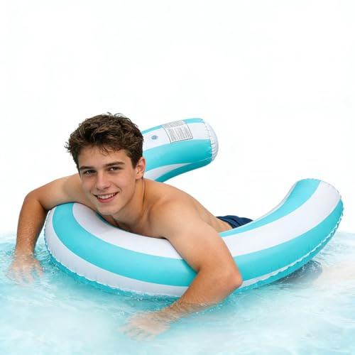 Fideos De Natación | PVC, A prueba de fugas, flotante, herramienta de natación en forma de U | Fideos De Piscina Gruesa Flotadores De Agua Para Adultos - Delantero, Lago, Vacaciones, Diversión