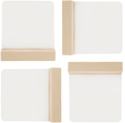 Présentoir de Faux Ongles en Bois et Plastique 4 Pièces pour Manucure | Organisation Stable, Nettoyage Facile, Placement Polyvalent, pour Espaces Personnels et Stations D’onglerie à Domicile