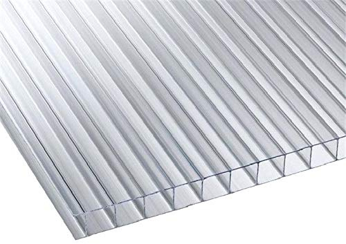 Lastra Policarbonato Alveolare EXOLON 2100x1000 mm Spessore 4mm 2 Pareti Trasparente