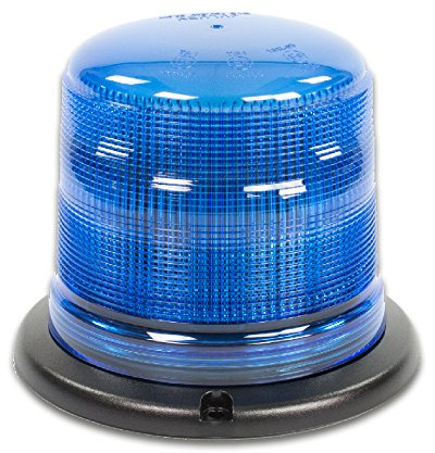LED-MARTIN Rundumleuchte SESTO - 11 Blitzmuster - blau - 3-Punkt - 12V 24V. Professionelle Kennleuchte, Warnleuchte, Blitzleuchte für den Einsatz im Straßenverkehr.