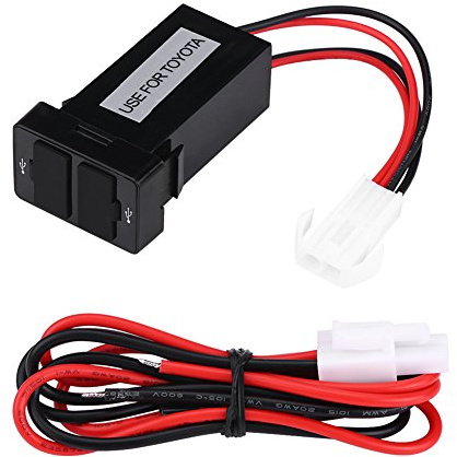 Keenso Auto Ladegerät, 12V-24V Doppel USB-Anschlüsse Auto Ladegerät für Mobiltelefone Tablet PC Digitalkameras MP3 / MP4 GPS
