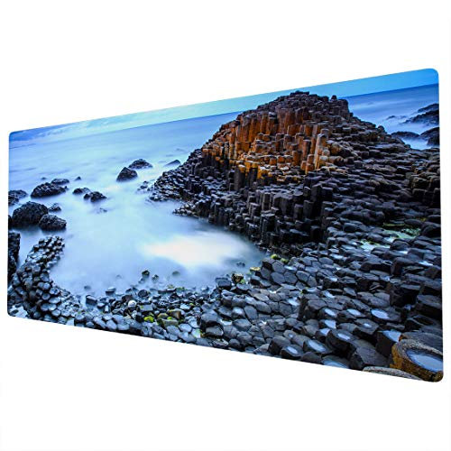 Large Mouse Mat | XXL Mouse Pad | Extended Mouse Pad | Desk Mat Large | Large Mouse Mat Gaming | Full Desk Mouse Mat | Gaming Mouse Pad Large | 900 x 400 Mouse Mat | Giants Causeway Ireland Cool