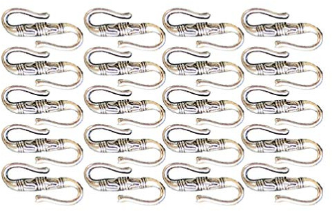 ULTNICE Armband Verschluss S Form DIY Retro Schmuck Verschlüsse Silber Legierung Mini S Förmige Haken 20 Stück Armbänder Halskette Schmuckherstellung Zubehör