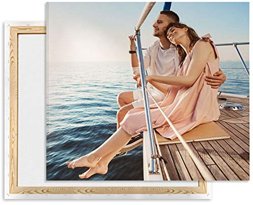 Ferocity Leinwand bild mit foto selbst gestalten 20 x 30, eignes Foto auf Leinwand drucken Lassen, Fotogeschenk, Wandbild mit Wunschmotiv personalisiert Hochformat [128]