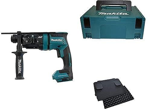 Makita Akku-Kombihammer f. SDS+ 18,0 V (ohne Akku, ohne Ladegerät) + MAKPAC + Polster
