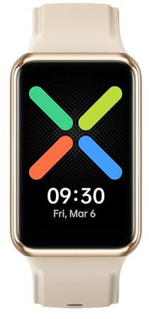 OPPO Watch Free, Display AMOLED da 1.64’’, Bluetooth 5.0, Android e iOS, Ricarica Rapida, 14 Giorni di Autonomia, [Versione italiana], Colore Gold