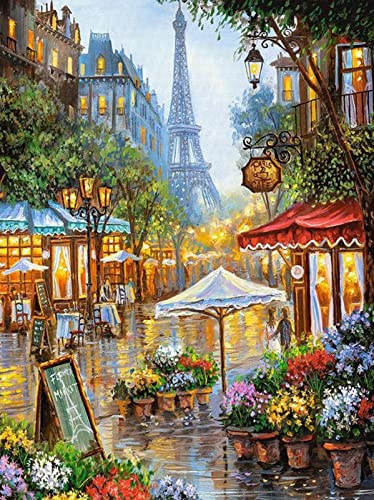 5D DIY diamond painting paris paisajes torre eiffel art pintura diamante bordado de punto de cruz diamante pintura kit completo 30x40cm para la decoración de la pared del hogar