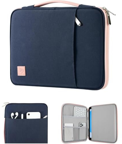 Dadanism 9-11 Tablet Tasche Hülle mit Griff für iPad Pro 11, iPad Air 11, iPad (A16) 11, iPad 10. Gen 10,9, iPad 9/8/7. 10,2, iPad Air 5/4 10,9,Galaxy Tab A9+ 11/S9 FE,Tab M11 11,Indigo & Rosa