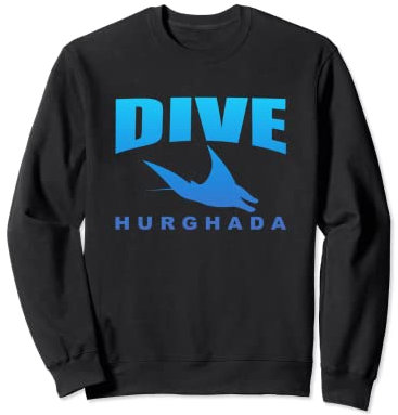 Tauchen Sie Hurghada, Tauchen in Hurghada mit Mantas (blau) Sweatshirt