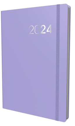 Collins Legacy Terminplaner 2024, A5, Wochenansicht, Geschäftsplaner und Organizer, Januar bis Dezember 2024, Wochenplaner, lila, CL53.55-24
