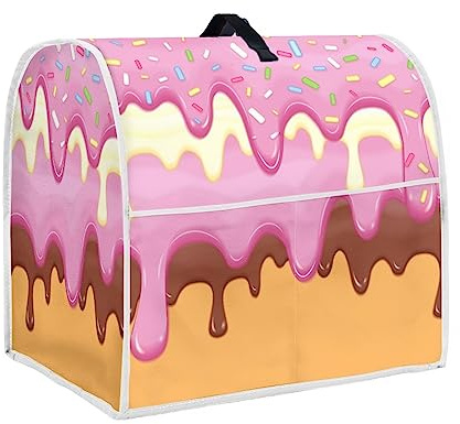 chaqlin Kawai Ice Cream Stand Mixer Cover,Kitchen Mixer Cover with Pocket for Stand Mixer,Food Mixer Cover Kitchen Blender Cover Toaster Blender Covers Kitchen Small Appliance Dust Cover
