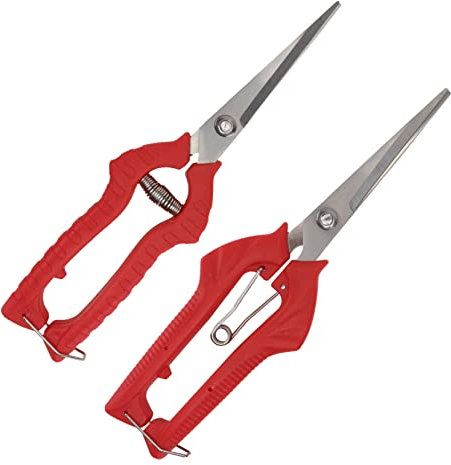 FUNOMOCYA 2stücke Gartenschere Astschere Nützliche Obstpflückschere Rot Langlebiges Gartenwerkzeug Gartenzubehör Komfortabler Griff Für Kleine Und Große Hände