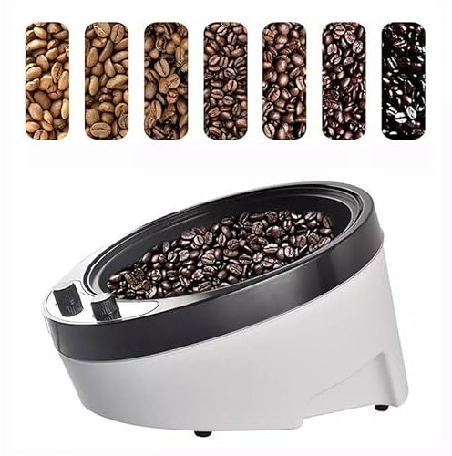 OPyCos 110 V 220 V Elektrischer Röster für Kaffeebohnen, automatisch, Nuss, Bohnen und Erdnüsse, Sesam-Maschine, einstellbare Temperatur, Röster (Color : 220 V)