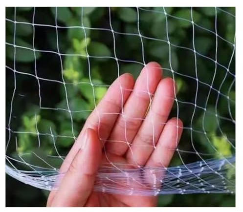 Vogelabwehrnetz Feinmaschig, Extra Stark Transparent Obstbaum Vogelschutznetz teichnetz, Erfüllt Seine Aufgabe Sehr Gut Darin, Tauben und Andere Vögel von Gärten und Gehegen ( Color : 2cm , Größe : 3m