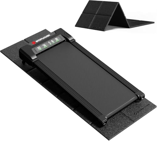 Laufband Matte Schalldämmend 173x61cm Bodenschutzmatte Laufband | 6 MM Dicke Laufmatte für Heimstudio & Walking-Pad, Lärm- & Erschütterungsdämmung für Indoor-Sport & Fitnessgeräte
