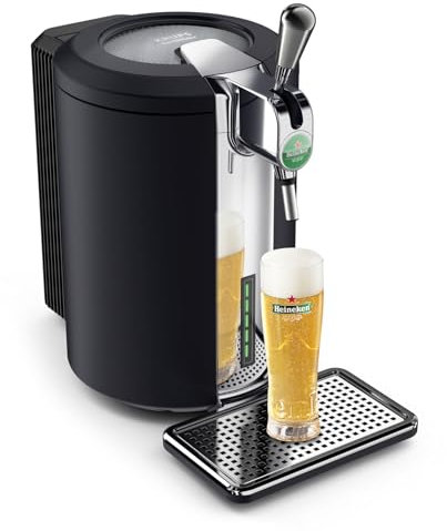 Krups Beertender Compact Ultimate, machine à bière pression, Mousse et température parfaites, Fûts 5 L, YY5603FD