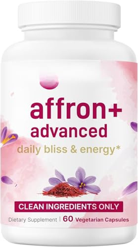Saffron+Supplemento avanzato, contenente estratto di zafferano, supporto emotivo ed energetico