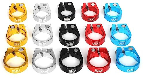 Halsband Sadelstolpe 1 st Cykel Sadelklämma 28,6/31,8/34,9 mm Ultralätt Cykelsadelstolpe I Aluminiumlegering Cykel Rör Clip Flerfärgade (Guld Klämma 28,6 mm)