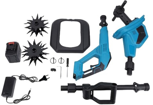 Coltivatore elettrico senza fili 360 giri/min. Motozappa elettrica da giardino dal design ergonomico e confortevole per giardino