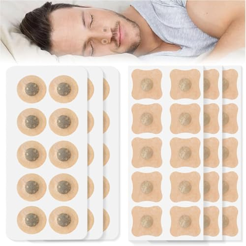 SIVZUMO 120 Pcs Cerotti Nasali Magnetici Antirussamento, Cerotti nasali, Cerotti nasali magnetici, Dilatatore Nasale Magnetico, Divaricatore Nasale, Comfort, Respirazione Libera e Sonno Profondo