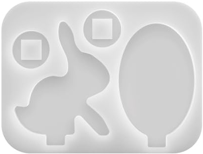 Stampo in silicone per uova di coniglietto pasquale, flessibile, riutilizzabile, per candele fai da te, resina, gesso, sapone, decorazione per la casa delle vacanze