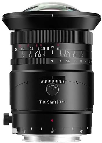 TTARTISAN 17mm F4 ASPH Full Frame Tilt-Shift Lens L Mount, with 104° Ultra Wide Angle Field of View, 360° Rotation, Medium Format Level Image Circle, Compatible with L-Mount Cameras