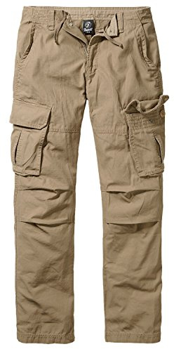 Brandit - Pantaloni cargo da uomo Texas Slim Vintage sabbia M